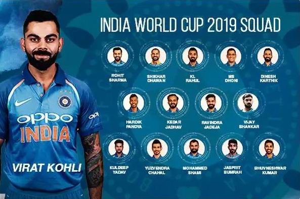 વર્લ્ડકપ માટે ભારતીય ટીમની જાહેરાત : કાર્તિક ઇન,પંત આઉટ