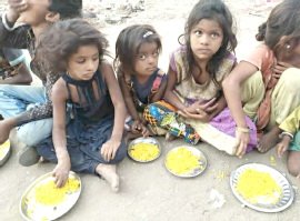 ચોટીલામાં રામ-રહીમ ફાઉન્ડેશન ટ્રસ્ટ દર રવિવારે ગરીબ બાળકોને ભોજન કરાવે છે